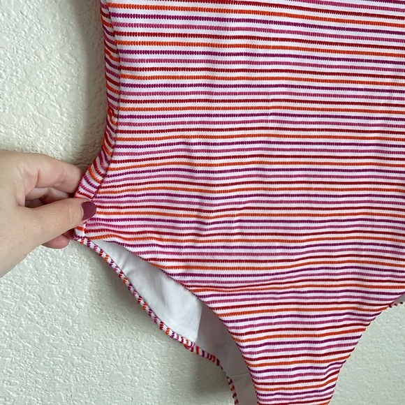 Onia Ginny Poppy Striped One Piece Swimsuit L Multicolor - Picture 5 of 9